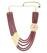 5 Layered Traditional Dulha Moti Mala with Beaded Maharaja Haar/Groom Necklace