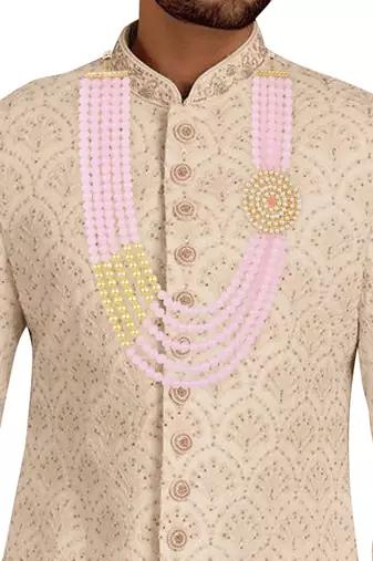 5 Layered Traditional Dulha Moti Mala with Beaded Maharaja Haar/Groom Necklace