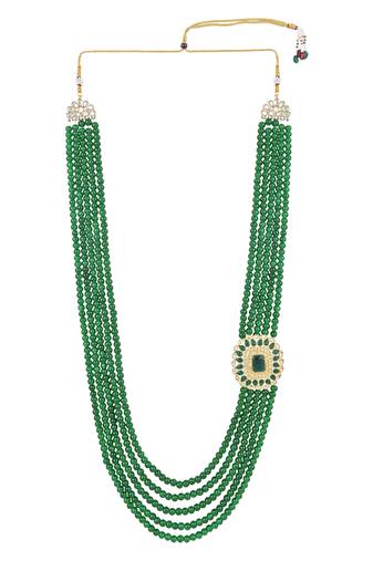 5 Layered Traditional Dulha Moti Mala with Beaded Maharaja Haar/Groom Necklace