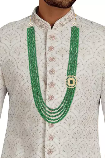 5 Layered Traditional Dulha Moti Mala with Beaded Maharaja Haar/Groom Necklace