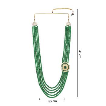 5 Layered Traditional Dulha Moti Mala with Beaded Maharaja Haar/Groom Necklace 4