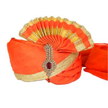 Traditional Stone Pearl Drop Safa Kalangi Brooch 3