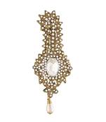 Traditional Stone Pearl Drop Safa Kalangi Brooch for Groom/Men/Dulha Pagadi