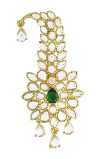 Traditional Kundan Safa Kalangi Brooch for Groom/Men/Dulha Pagadi
