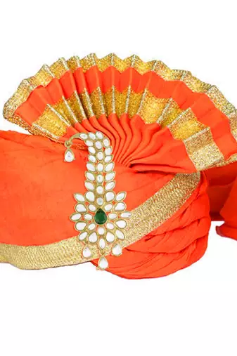 Traditional Kundan Safa Kalangi Brooch for Groom/Men/Dulha Pagadi