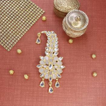 Traditional Kundan Safa Kalangi Brooch for Groom/Men/Dulha Pagadi 1