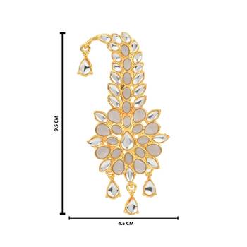 Traditional Kundan Safa Kalangi Brooch for Groom/Men/Dulha Pagadi 4