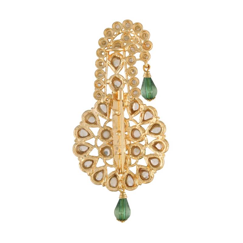 Traditional Kundan Safa Kalangi Brooch for Groom/Men/Dulha Pagadi