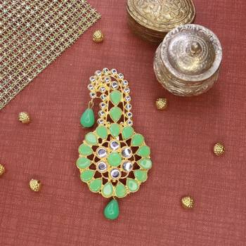 Traditional Kundan Safa Kalangi Brooch for Groom/Men/Dulha Pagadi 1