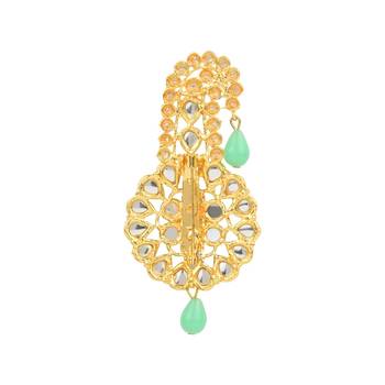 Traditional Kundan Safa Kalangi Brooch for Groom/Men/Dulha Pagadi 3