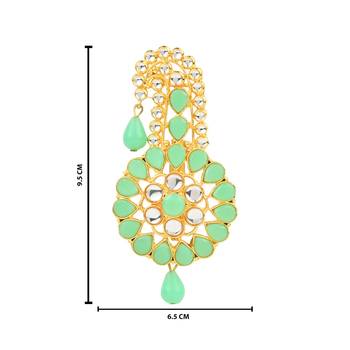 Traditional Kundan Safa Kalangi Brooch for Groom/Men/Dulha Pagadi 4
