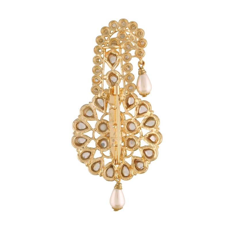 Traditional Kundan Safa Kalangi Brooch for Groom/Men/Dulha Pagadi