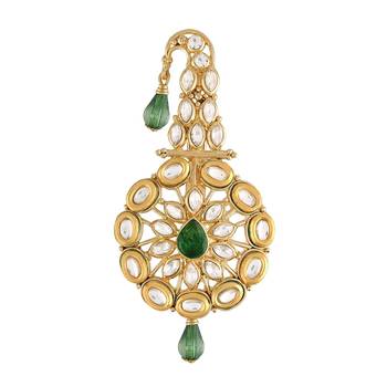 Traditional Kundan Safa Kalangi Brooch for Groom/Men/Dulha Pagadi 1