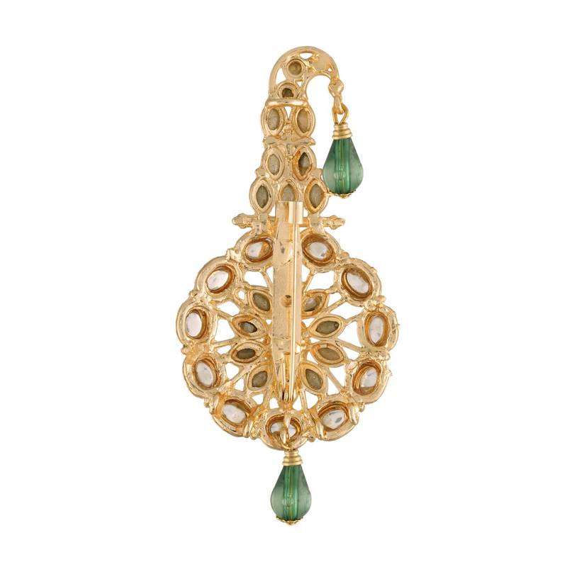 Traditional Kundan Safa Kalangi Brooch for Groom/Men/Dulha Pagadi