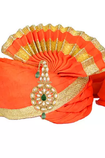 Traditional Kundan Safa Kalangi Brooch for Groom/Men/Dulha Pagadi