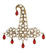 Indian Traditional Handcrafted Kundan And Stone Safa Dulha Pagadi Kalangi Brooch for Groom Men