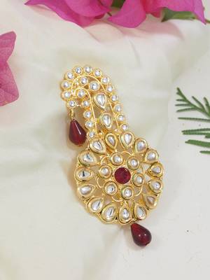 Traditional Kundan Safa Kalangi Brooch for Groom/Men/Dulha Pagadi 1