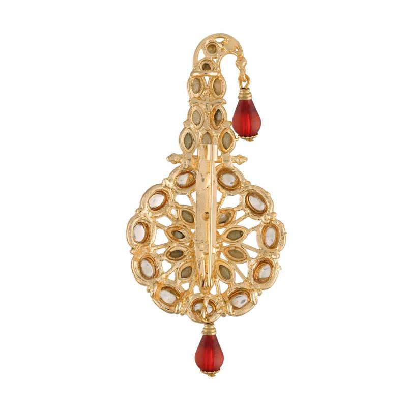 Traditional Kundan Safa Kalangi Brooch for Groom/Men/Dulha Pagadi