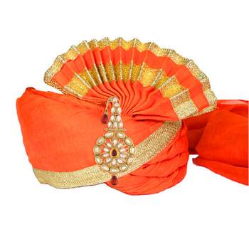 Traditional Kundan Safa Kalangi Brooch for Groom/Men/Dulha Pagadi 3
