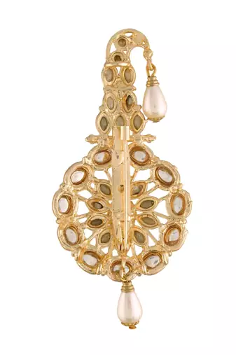 Traditional Kundan Safa Kalangi Brooch for Groom/Men/Dulha Pagadi