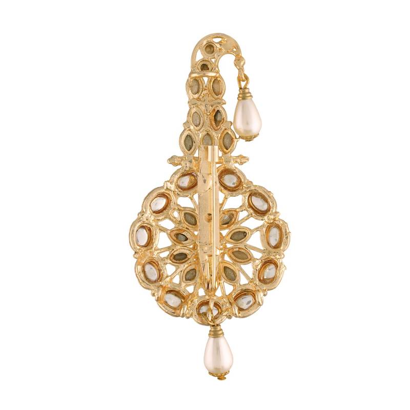 Traditional Kundan Safa Kalangi Brooch for Groom/Men/Dulha Pagadi