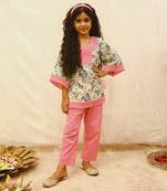 Butterfly printed suit set