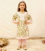 Peacock printed suit set