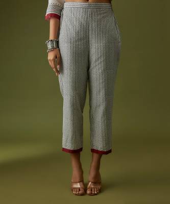 Ivory block printed kurta set 3