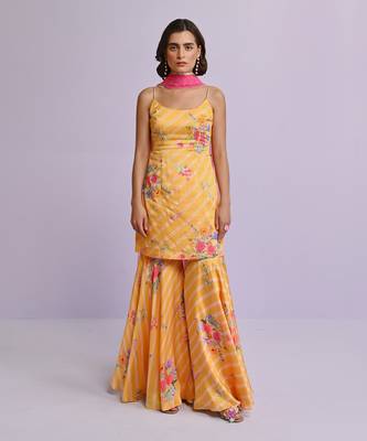 Sara satin sharara set 1