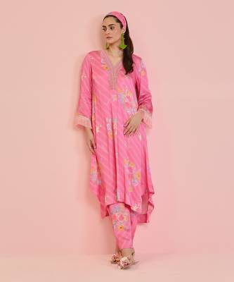 Rosetta satin kurta set 1
