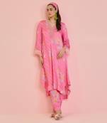 Rosetta satin kurta set