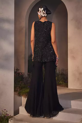 Linda black pant set
