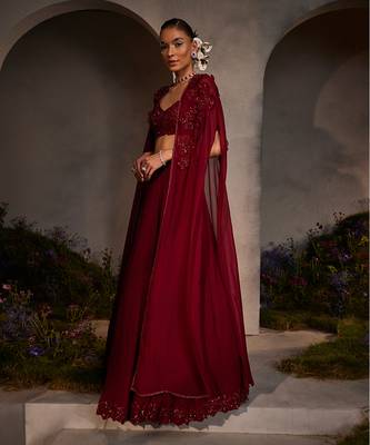 Lauren maroon jacket set 1