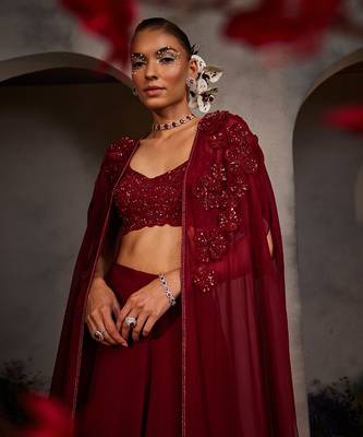 Lauren maroon jacket set 2