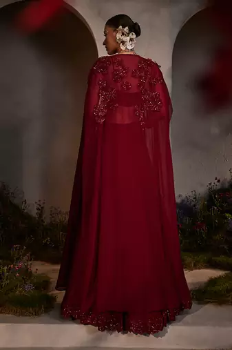 Lauren maroon jacket set