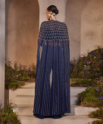 Lexi electric blue cape set 3
