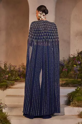 Lexi electric blue cape set