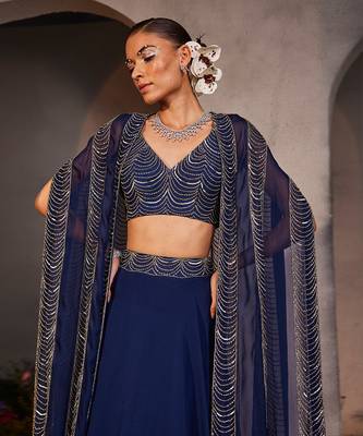 Leia electric blue jacket set 2