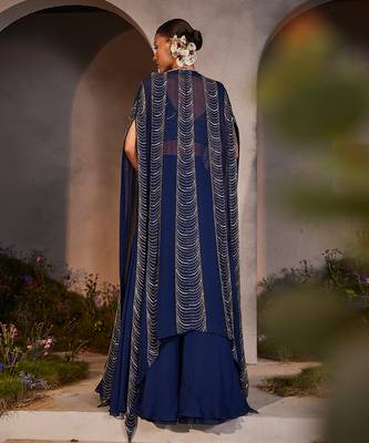Leia electric blue jacket set 3