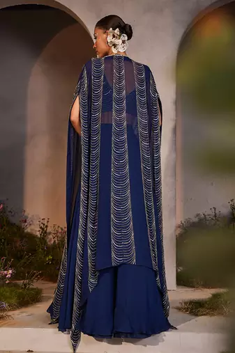 Leia electric blue jacket set