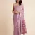 Lavender Cotton Dobbi Digital Print Saree Cotton Blend Saree With Blouse Piece