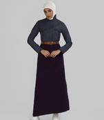 Length 58 | Jacket Style Purple Winter Jilbab | Silk Route