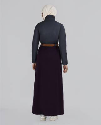 Length 58 | Jacket Style Purple Winter Jilbab | Silk Route 3