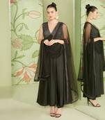 Black crushed kalidaar