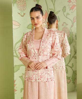 Block printed jacket set 2
