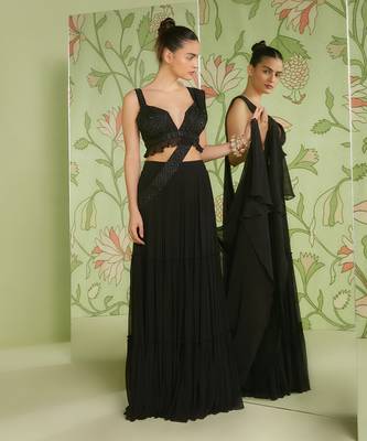 Black concept saree set 3