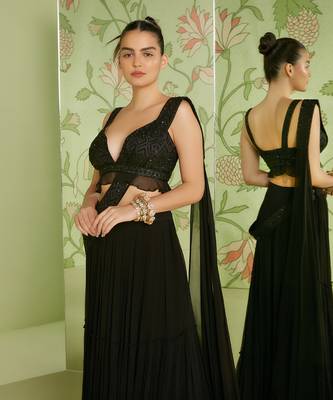 Black concept saree set 4