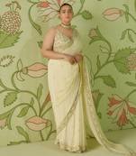 Ivory saree set
