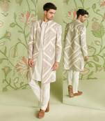 Ivory long jacket set