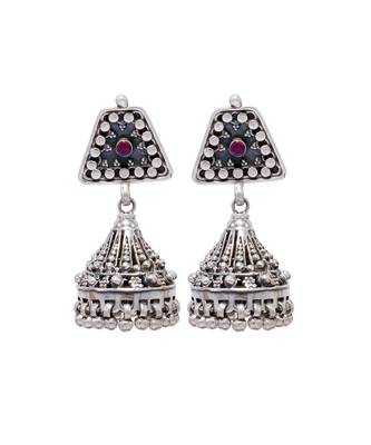 Indian traditional silver jhumkis 2
